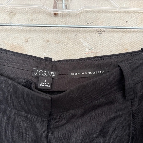 J Crew Wide-Leg Essential Pant in Linen - Picture 4 of 6